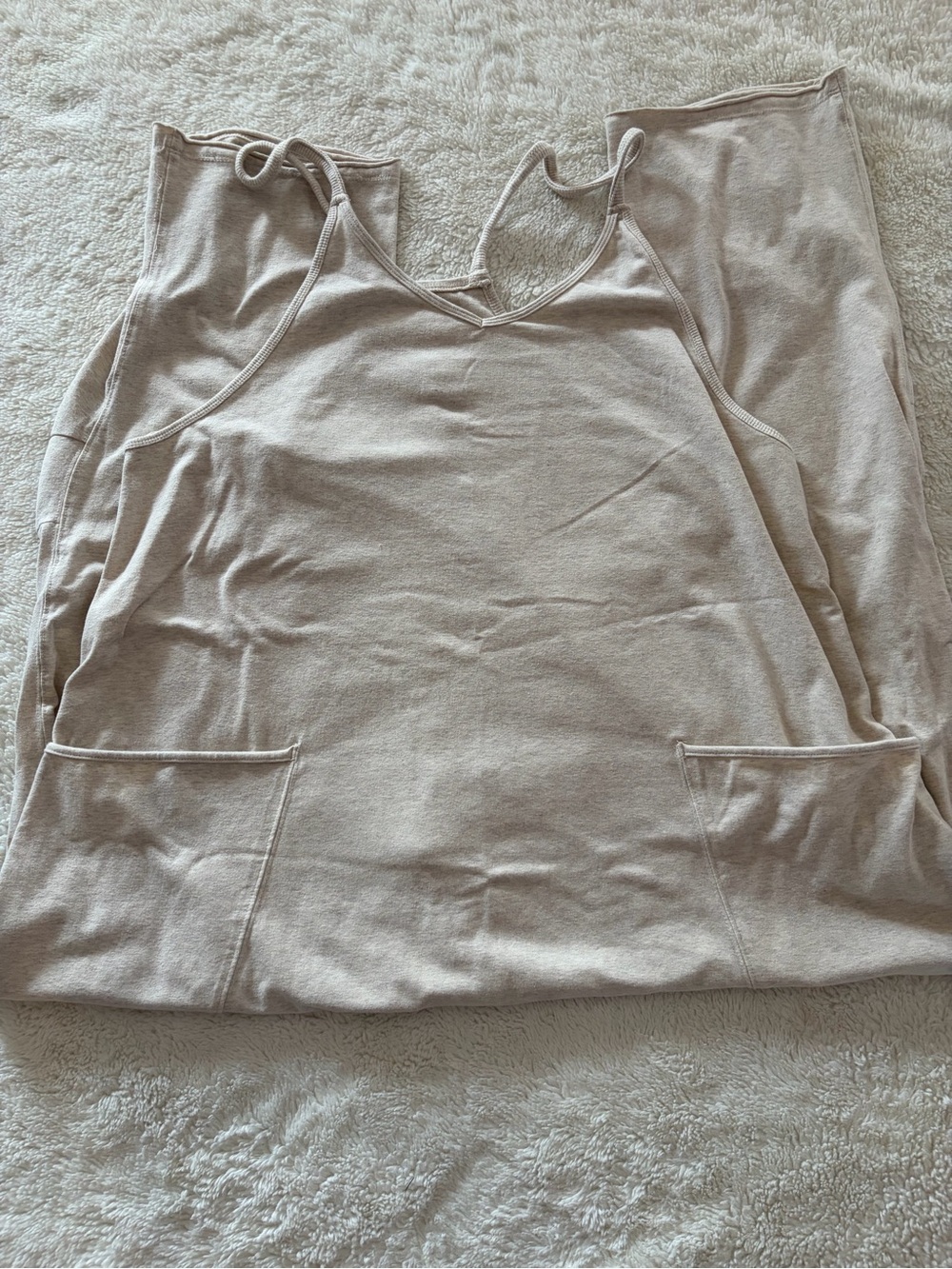 Free people oatmeal heather hot shot onsie